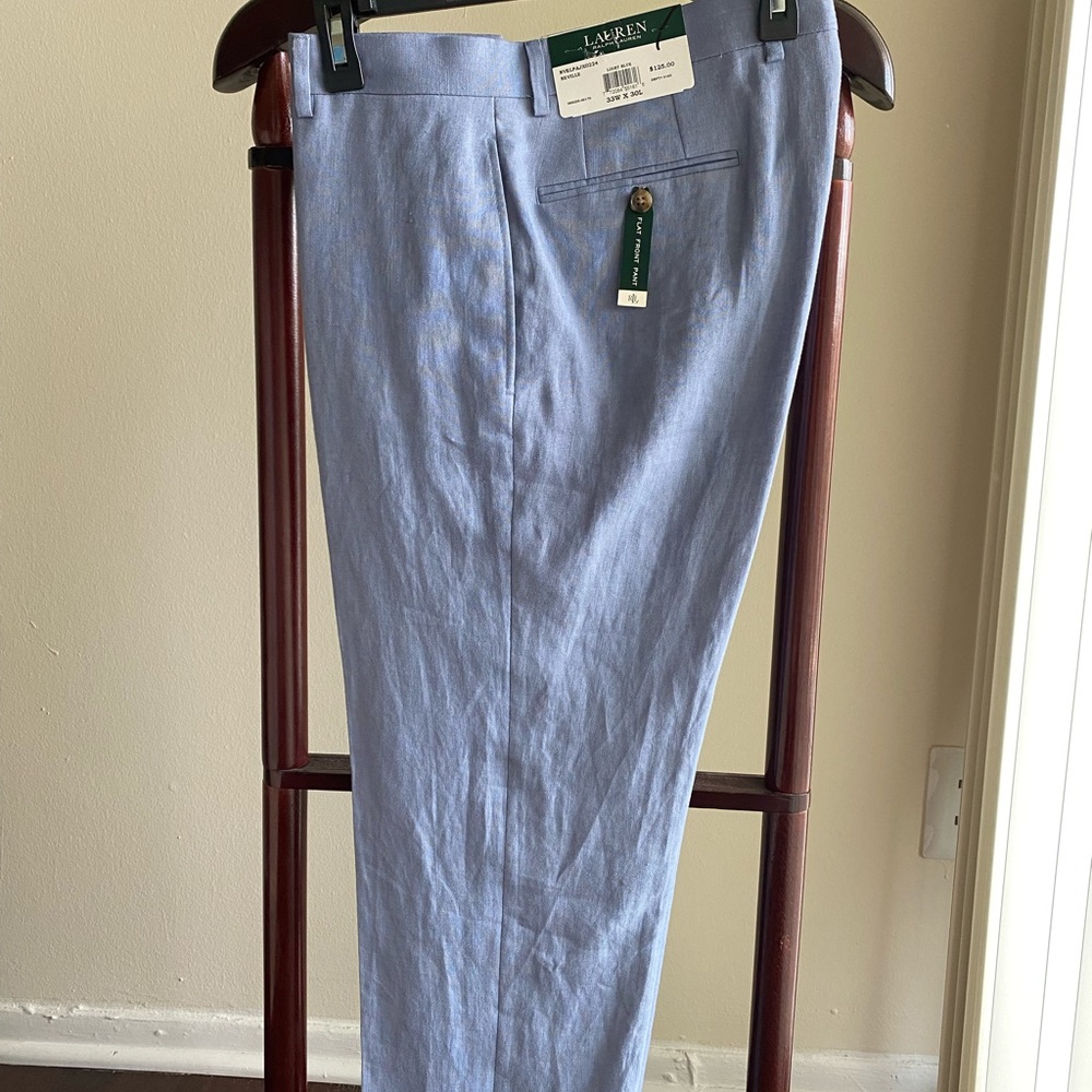 NWT Men’s Light Blue Linen Blend Dress Pant